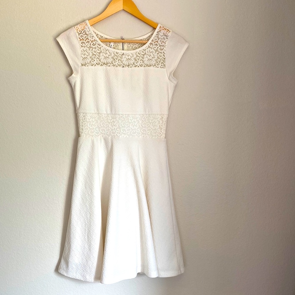 White mini dress